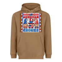 Toasted Coconut all american gnomes Heavyweight Hoodie - HRA Design Shop