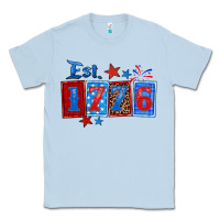 Dusty Blue est 1776 Classic Tee - Zillion Design Studio