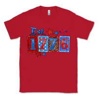 Red est 1776 Classic Tee - Zillion Design Studio