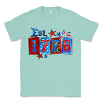 Seafoam est 1776 Classic Tee - Zillion Design Studio