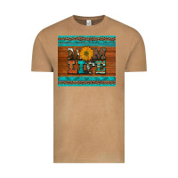 Vintage Camel mom life leopard cowhide turquoise aztec Vintage Tee - Artiststas
