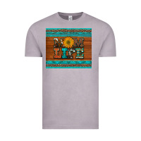Vintage Zinc mom life leopard cowhide turquoise aztec Vintage Tee - Artiststas