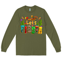 Army Green Let's fiesta Long Sleeve Tee - RanaPortraitStore