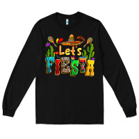Black Let's fiesta Long Sleeve Tee - RanaPortraitStore