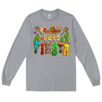 Heather Grey Let's fiesta Long Sleeve Tee - RanaPortraitStore