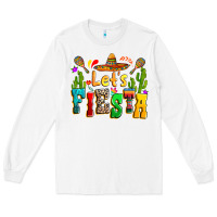 White Let's fiesta Long Sleeve Tee - RanaPortraitStore