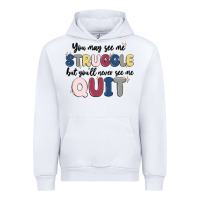White you may see me struggle Urban Hoodie - MaliasSmallBusiness
