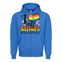True Royal i love my moms Zipper Hoodie - Zillion Design Studio