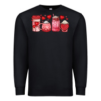 Black valentines day coffee Premium Sweatshirt - JahusDesignShop