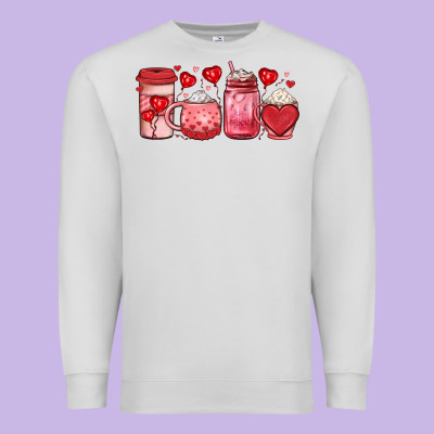 Valentines Day Coffee Premium Sweatshirt Designed By Jahusdesignshop