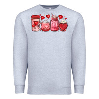 Heather Grey valentines day coffee Premium Sweatshirt - JahusDesignShop