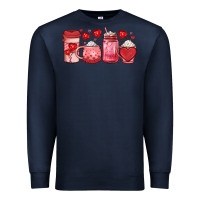 Navy valentines day coffee Premium Sweatshirt - JahusDesignShop