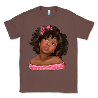 Chestnut afro black girlchild kiss with bow Classic Tee - texasbilliewilder