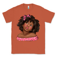 Copper afro black girlchild kiss with bow Classic Tee - texasbilliewilder