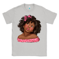 Afro Black Girlchild Kiss With Bow Classic Tee | Teevron