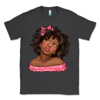 Smoke afro black girlchild kiss with bow Classic Tee - texasbilliewilder