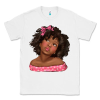 White afro black girlchild kiss with bow Classic Tee - texasbilliewilder