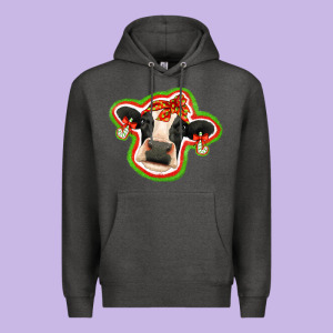Christmas Heifer Premium Hoodie Designed By Jasminsmagicworld