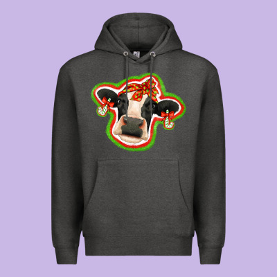 Christmas Heifer Premium Hoodie Designed By Jasminsmagicworld