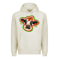 Oatmeal Heather christmas heifer Premium Hoodie - Jasminsmagicworld