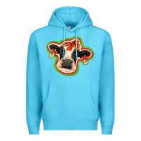 Ocean Blue christmas heifer Premium Hoodie - Jasminsmagicworld