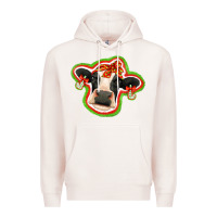 Pale Pink christmas heifer Premium Hoodie - Jasminsmagicworld
