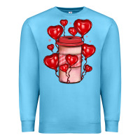 Ocean Blue valentines day coffee Premium Sweatshirt - JahusDesignShop