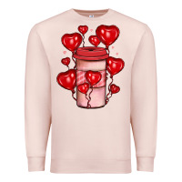 Pale Pink valentines day coffee Premium Sweatshirt - JahusDesignShop