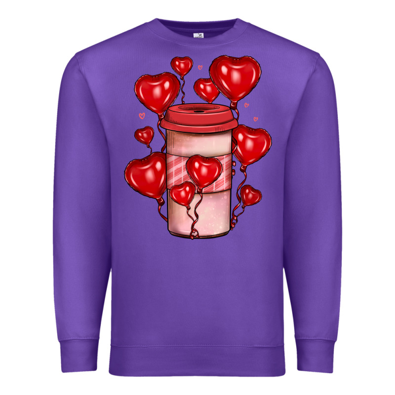 Valentines Day Coffee Premium Sweatshirt by JahusDesignShop | Teevron