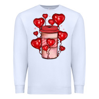 White valentines day coffee Premium Sweatshirt - JahusDesignShop
