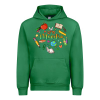 Emerald maestra teacher heart doodle Urban Hoodie - MaliasSmallBusiness