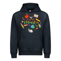 Navy maestra teacher heart doodle Urban Hoodie - MaliasSmallBusiness