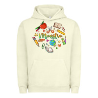 Pigment Pistachio maestra teacher heart doodle Urban Hoodie - MaliasSmallBusiness