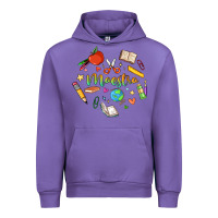 Tulip maestra teacher heart doodle Urban Hoodie - MaliasSmallBusiness
