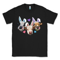 Black Easter Cows With Bunny Ears Classic Tee - RanaPortraitStore