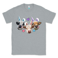 Heather Grey Easter Cows With Bunny Ears Classic Tee - RanaPortraitStore