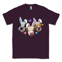 Plum Easter Cows With Bunny Ears Classic Tee - RanaPortraitStore