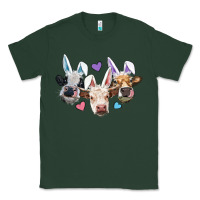 Sports Green Easter Cows With Bunny Ears Classic Tee - RanaPortraitStore