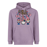 Lavender usa america gnome Heavyweight Hoodie - CowhideDigitalArt