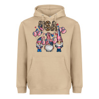 Usa America Gnome Heavyweight Hoodie | Teevron