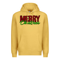 Antique Gold merry christmas tartan Premium Hoodie - Jasminsmagicworld