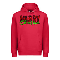 Cardinal merry christmas tartan Premium Hoodie - Jasminsmagicworld