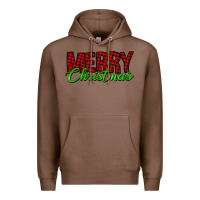 Chestnut merry christmas tartan Premium Hoodie - Jasminsmagicworld