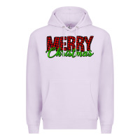 Lilac merry christmas tartan Premium Hoodie - Jasminsmagicworld