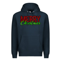 Navy merry christmas tartan Premium Hoodie - Jasminsmagicworld