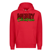 Red merry christmas tartan Premium Hoodie - Jasminsmagicworld