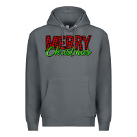 Rock merry christmas tartan Premium Hoodie - Jasminsmagicworld