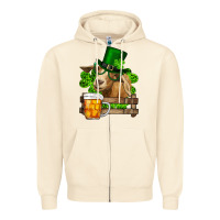 Sandshell st. patrick's day goat and beer Zipper Hoodie - RanaPortraitStore
