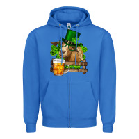 True Royal st. patrick's day goat and beer Zipper Hoodie - RanaPortraitStore