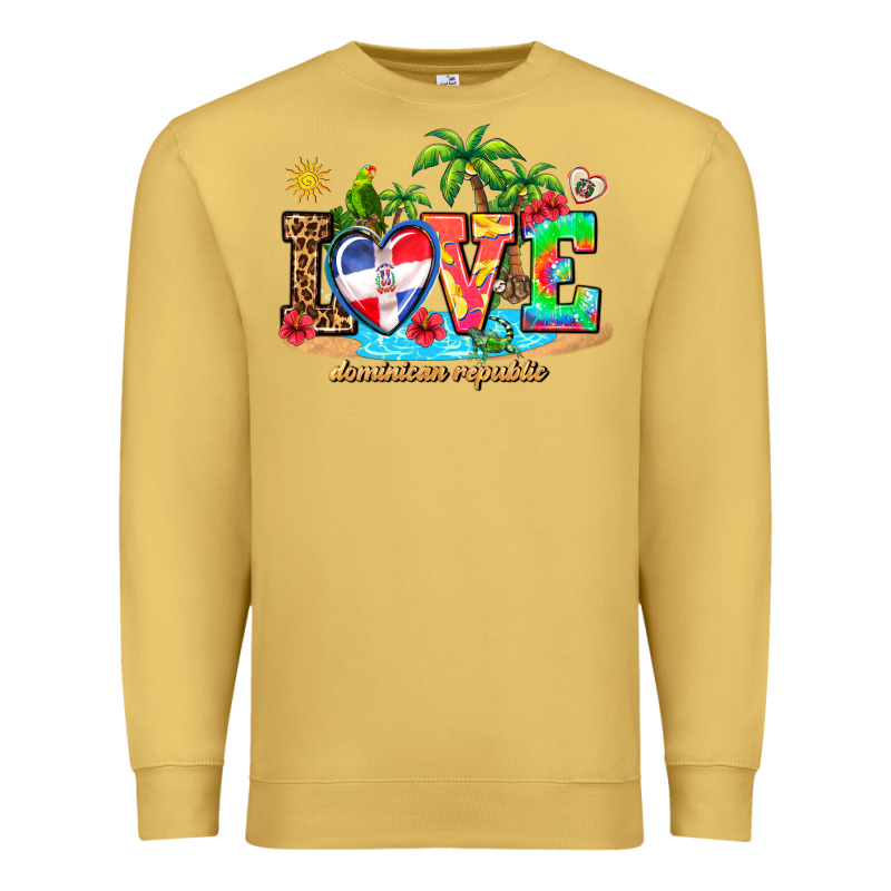 Love Dominican Republic Premium Sweatshirt by AdoDesignShop | Teevron